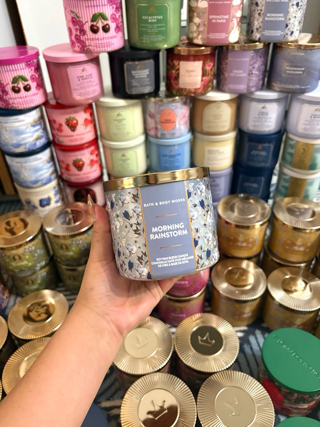 MORNING RAINSTORM 3WICK CANDLE INTRANSIT ETA:JULY/AUG