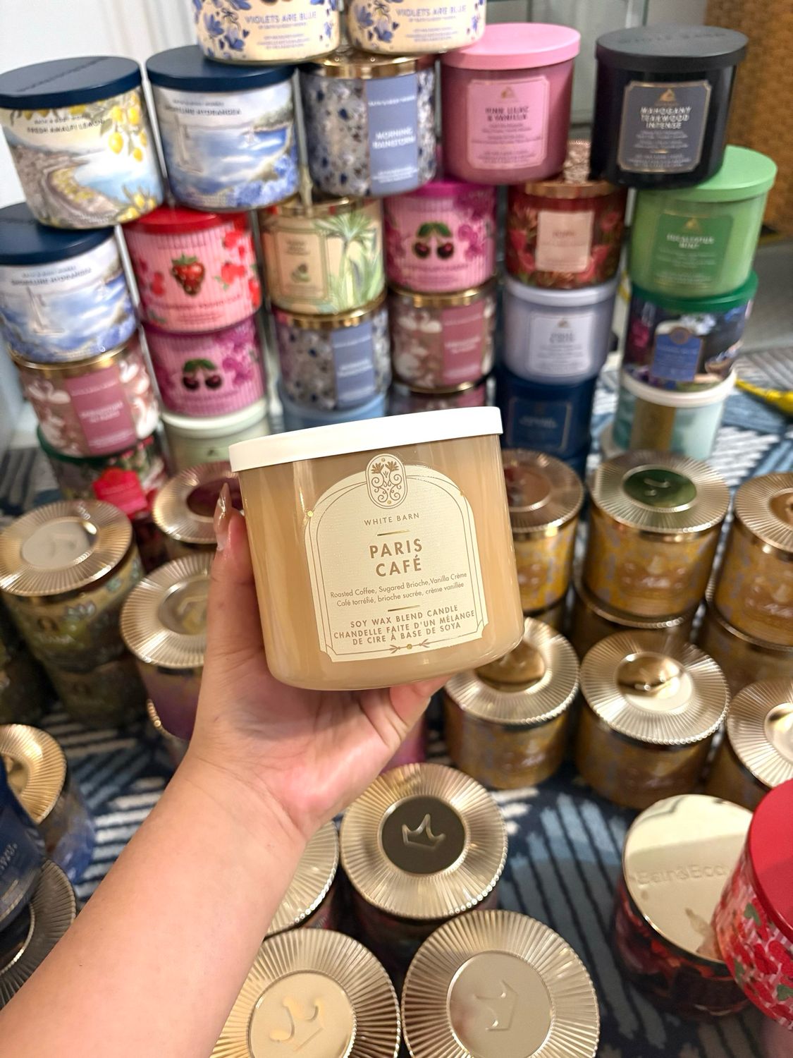 PARIS CAFE 3WICK CANDLE INTRANSIT ETA:JULY/AUG