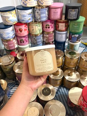 PARIS CAFE 3WICK CANDLE INTRANSIT ETA:JULY/AUG