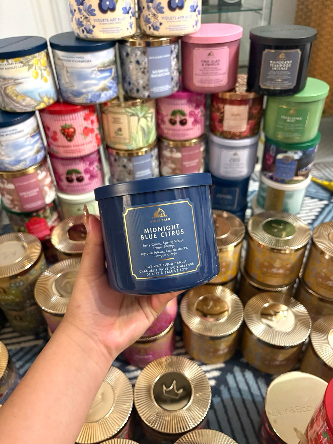 MIDNIGHT BLUE CITRUS 3WICK CANDLE INTRANSIT ETA:JULY/AUG