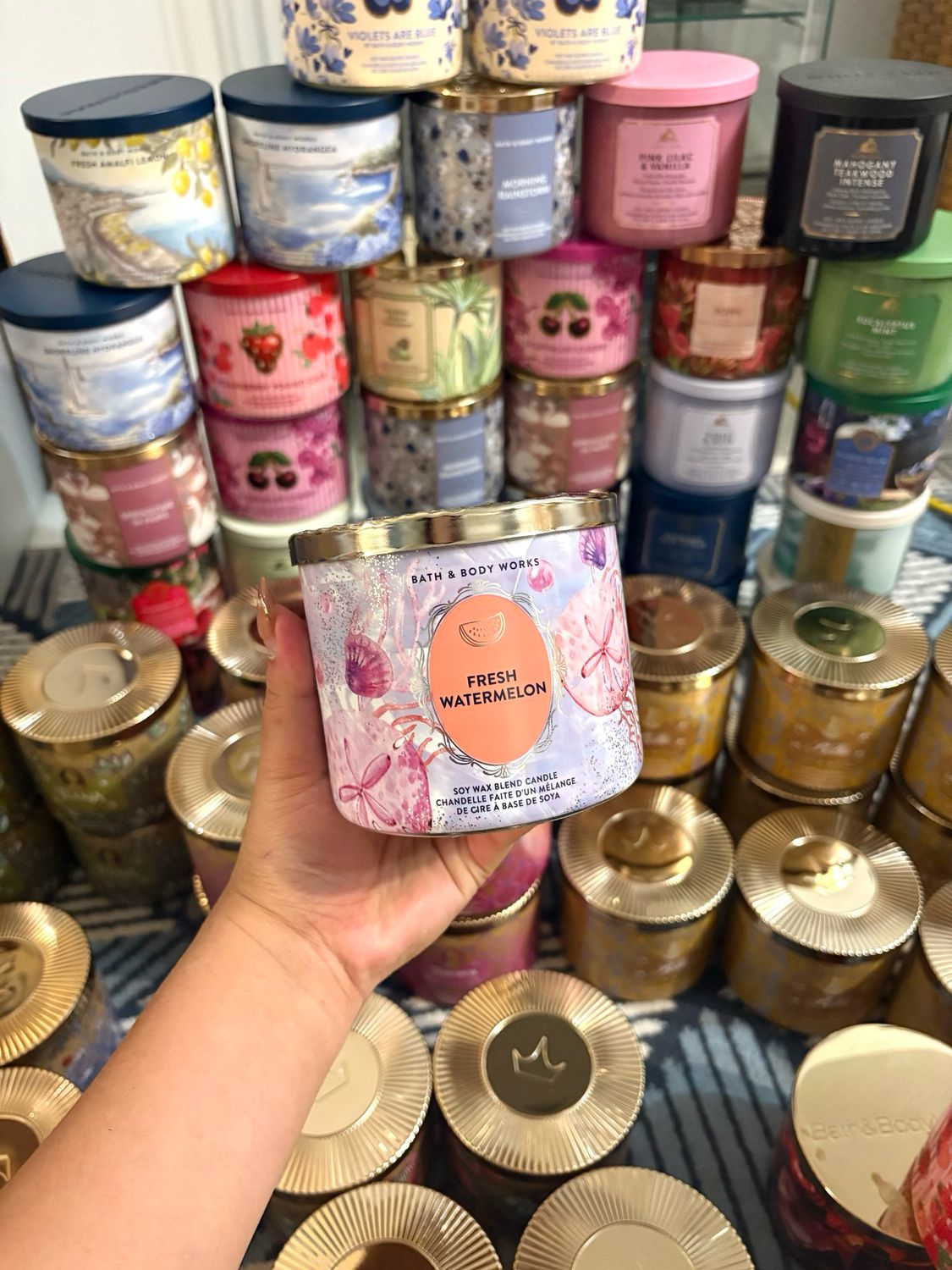 FRESH WATERMELON 3WICK CANDLE INTRANSIT ETA:JULY/AUG