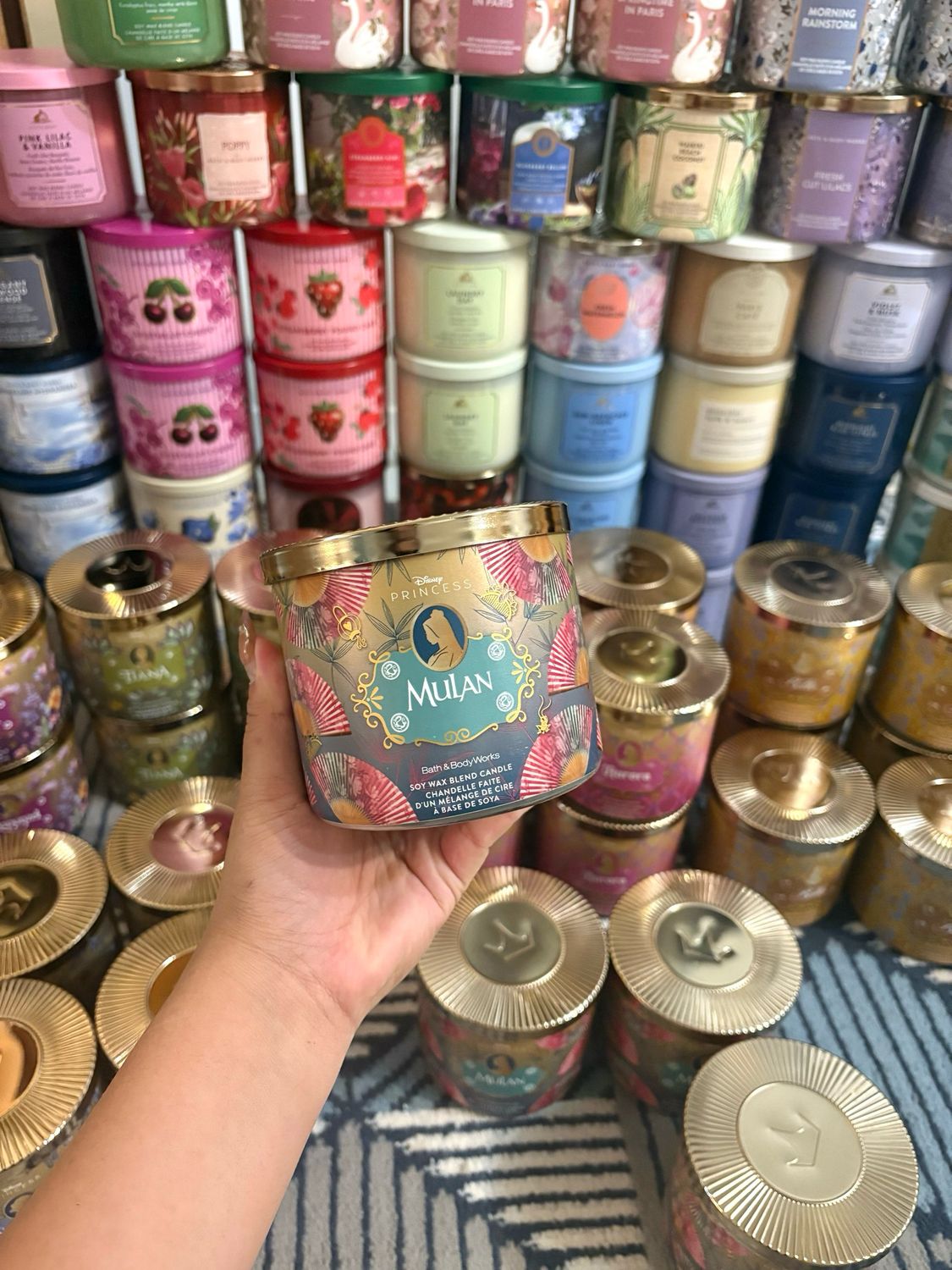 DISNEY MULAN 3WICK CANDLE INTRANSIT ETA:JULY/AUG
