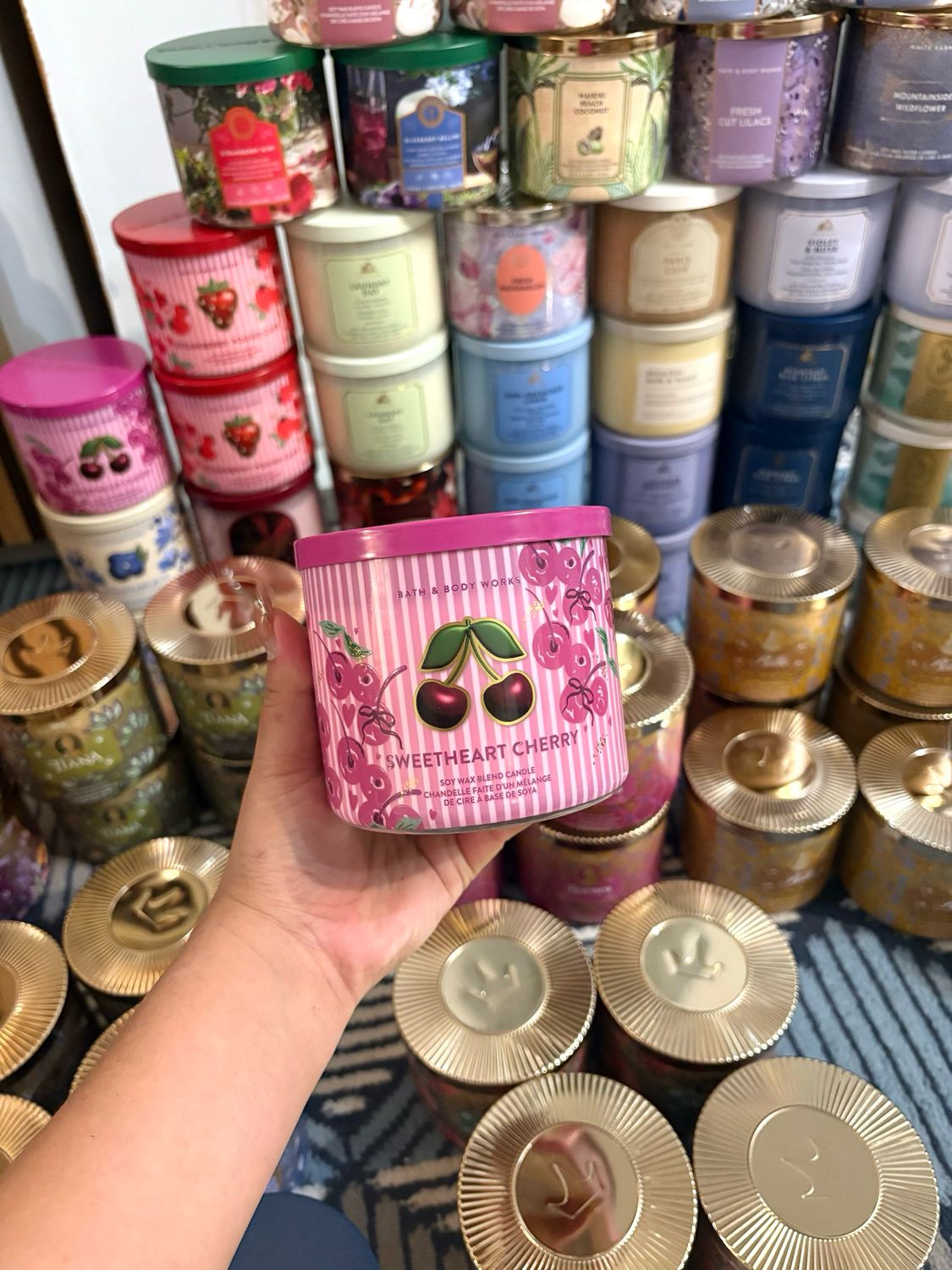 SWEET HEART CHERRY 3WICK CANDLE INTRANSIT ETA:JULY/AUG