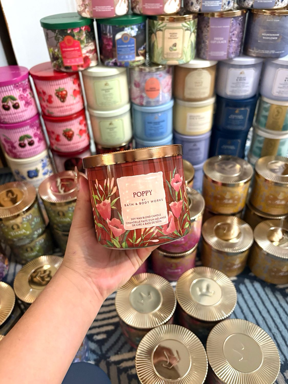 POPPY 3WICK CANDLE INTRANSIT ETA:JULY/AUG