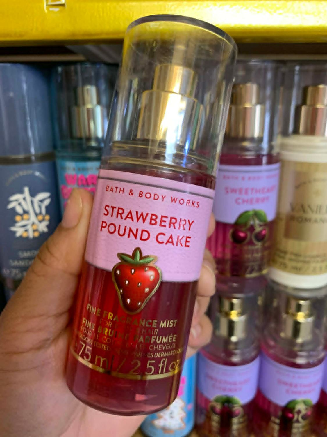 STRAWBERRY POUND CAKE TS MIST ONHAND
