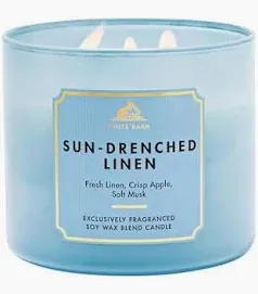 SUNDRENCHED LINEN 3 WICK CANDLE ONHAND