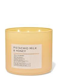 PISTACHIO MILK &amp; HONEY 3 WICK CANDLE