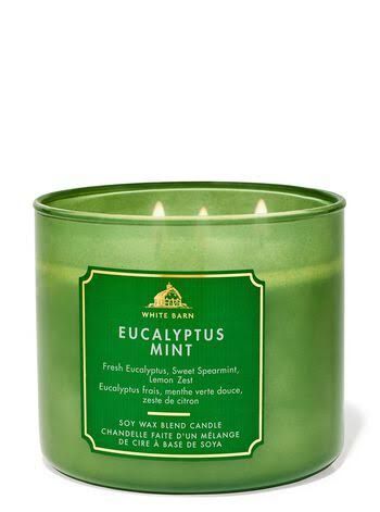 EUCALYPTUS MINT 3 WICK CANDLE ONHAND