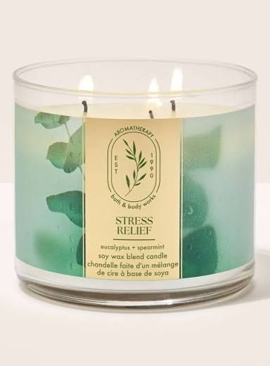 STRESS RELIEF 3 WICK CANDLE ONHAND