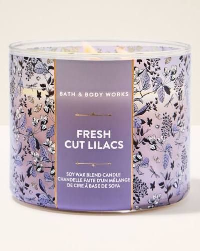 FRESH CUT LILACS 3 WICK CANDLE ONHAND