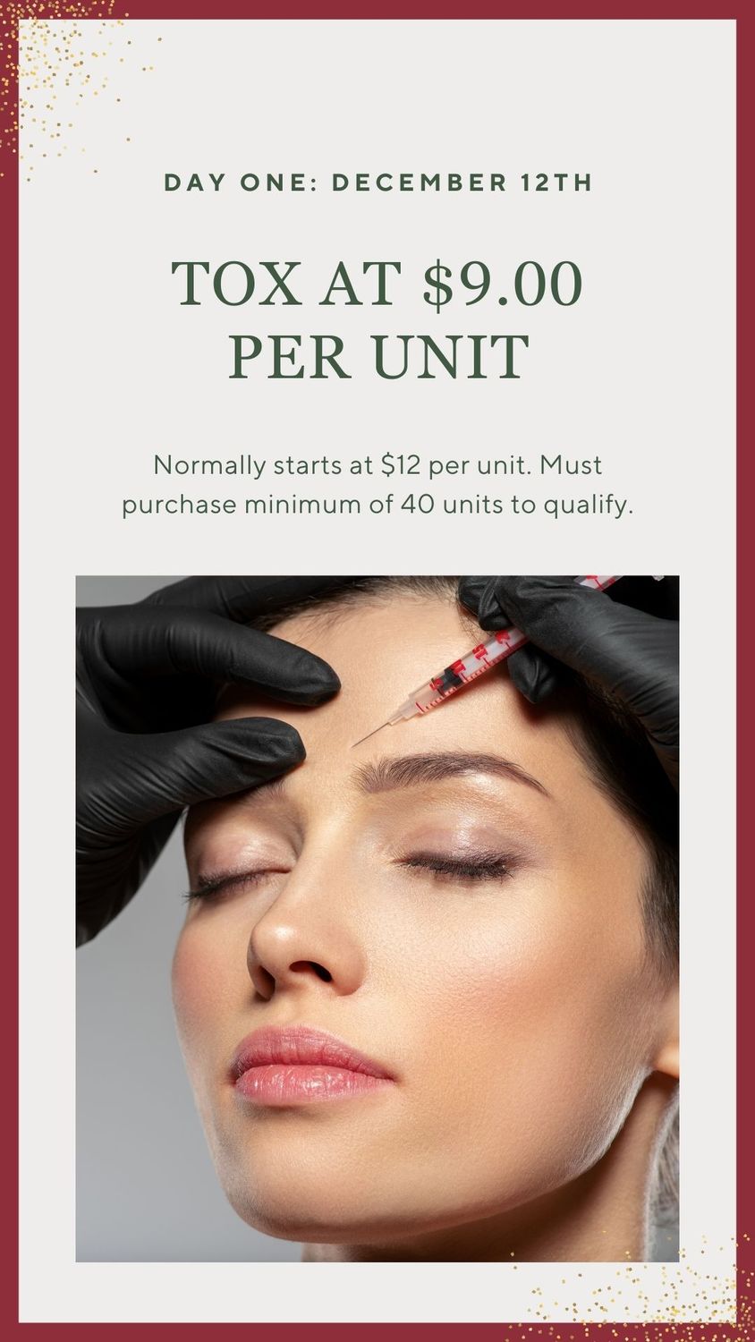 12 Days of Savings: Day 1 - $9 Tox Per Unit