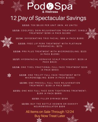 12 Day of Spectacular Savings 2025