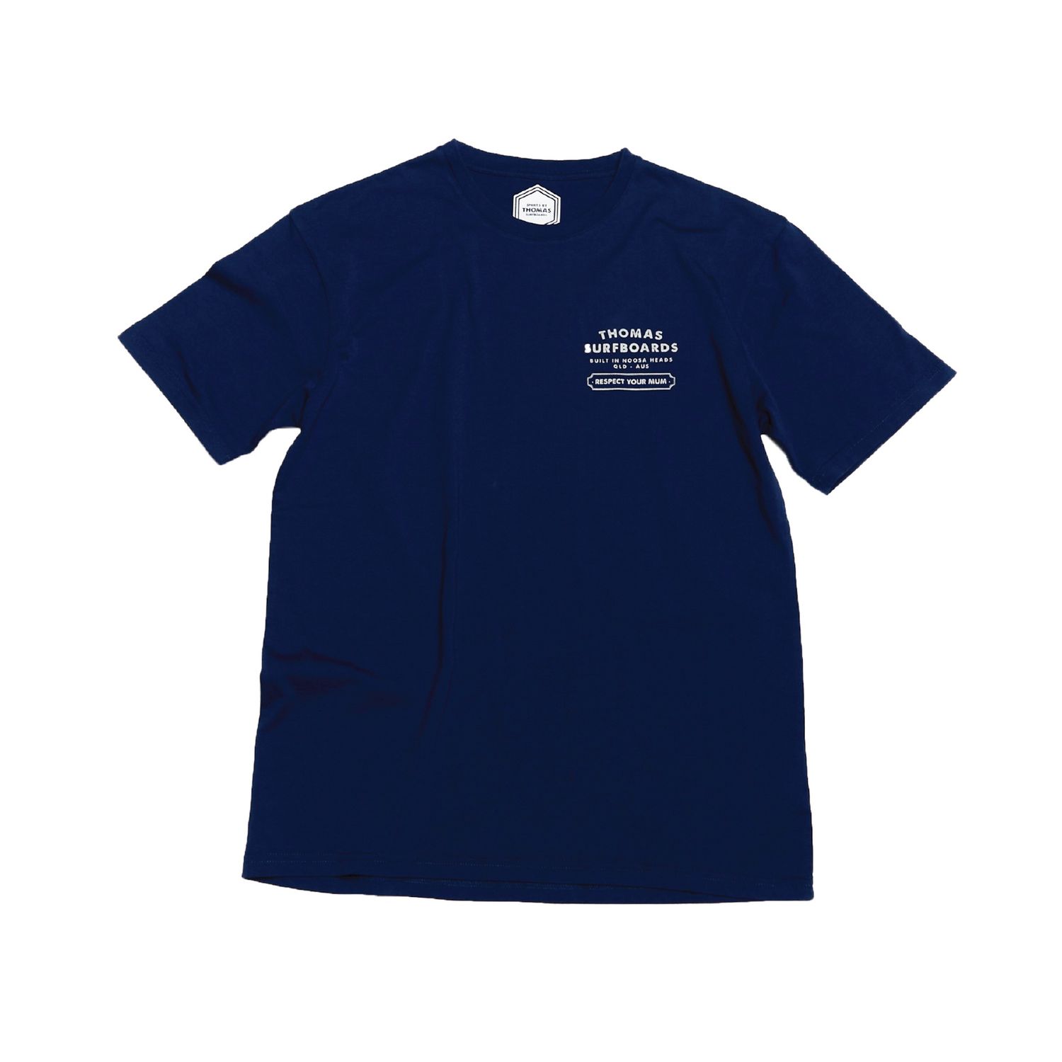 Thomas Respect Your Mum T-Shirt Dark Navy
