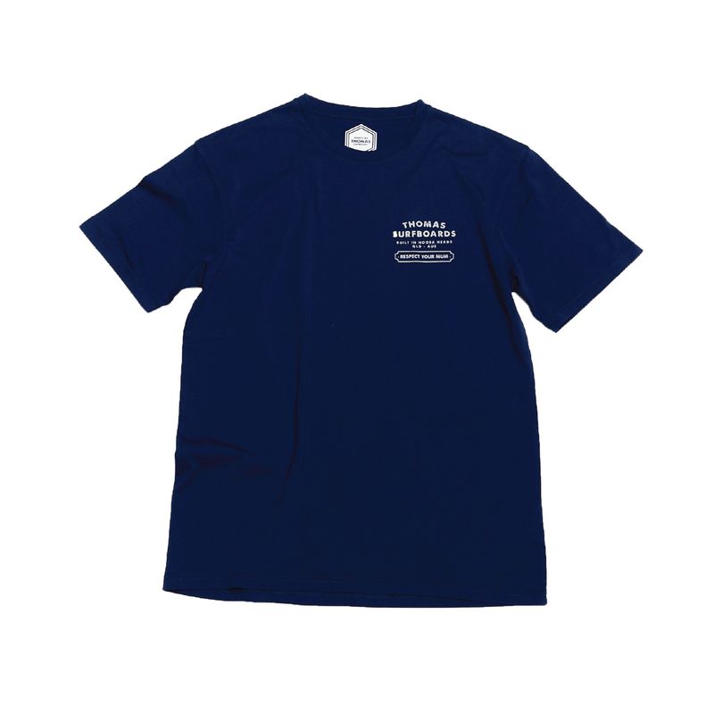 Thomas Respect Your Mum T-Shirt Dark Navy