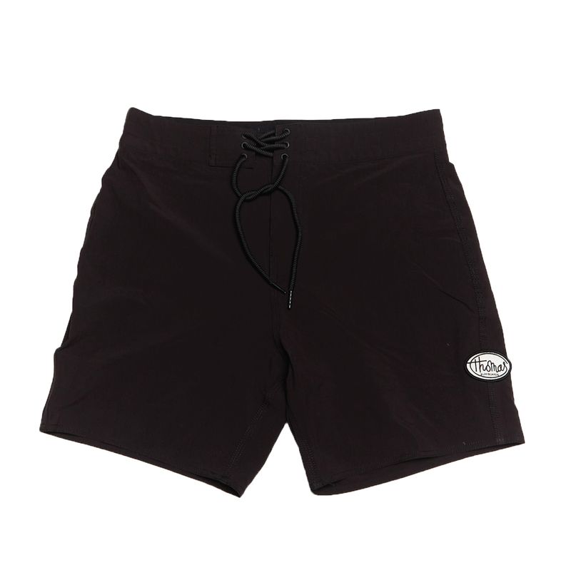 Thomas Mens Black with Black Waistband Board Short