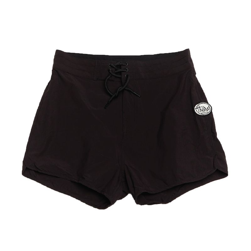 Thomas Womens Black with Black Waistband Board Short