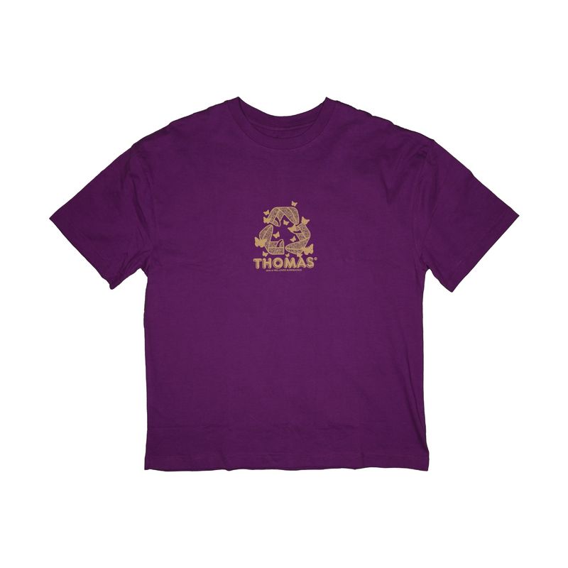 Thomas Recycle &amp; Reuse T-Shirt - Plum