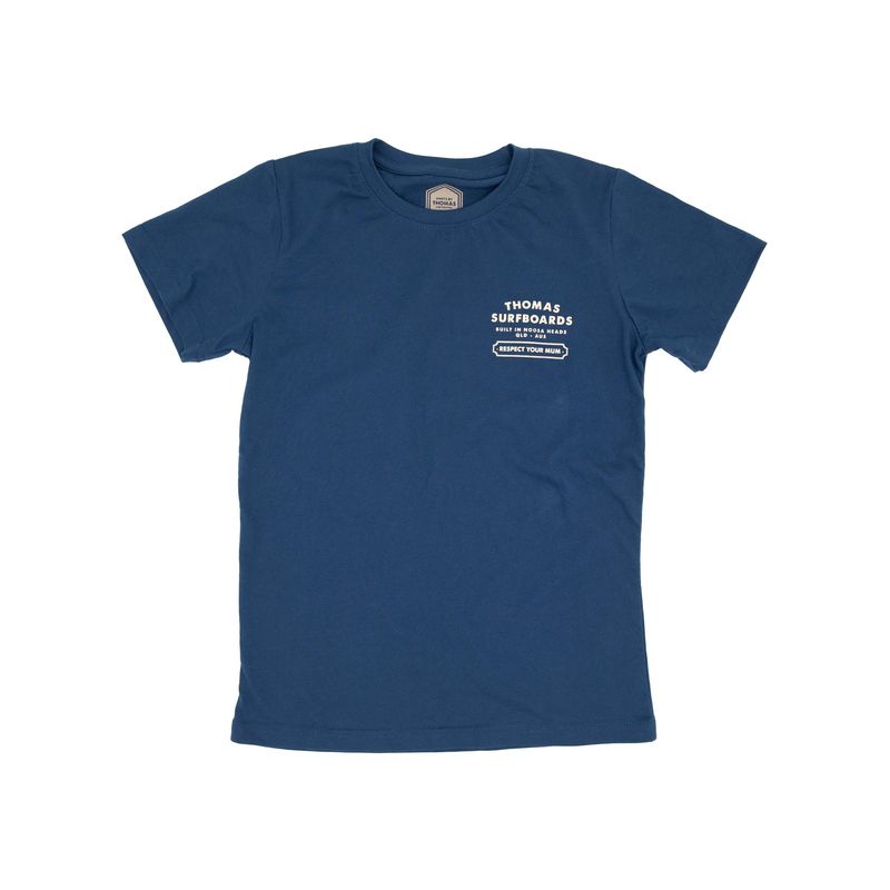 Thomas Kids Respect Your Mum T-Shirt - Navy