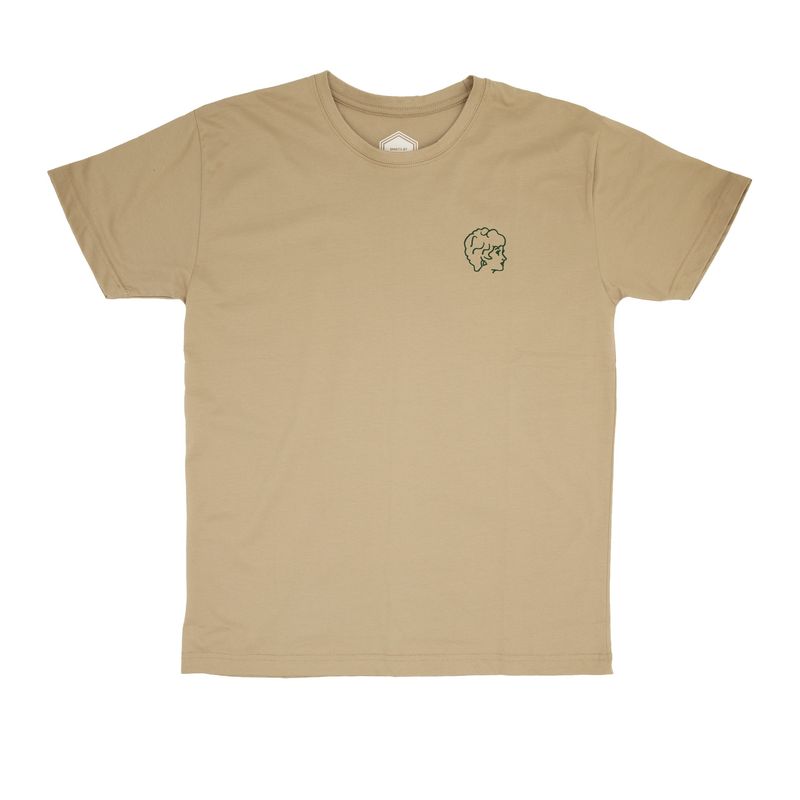 Thomas Girl Head T-Shirt - Khaki