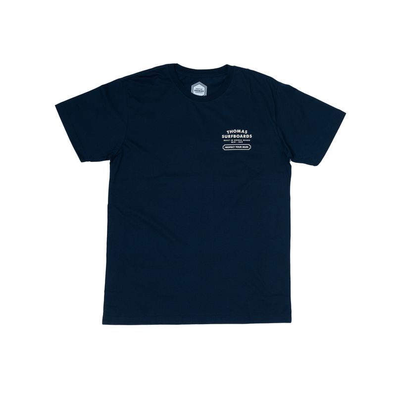 Thomas Respect Your Mum T-Shirt - Navy