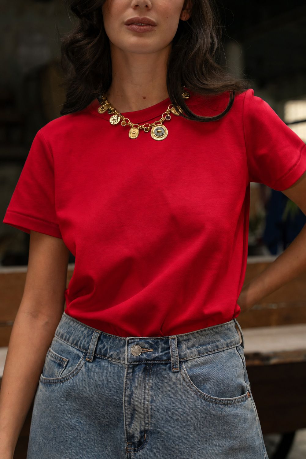 Basic T-shirt - Red