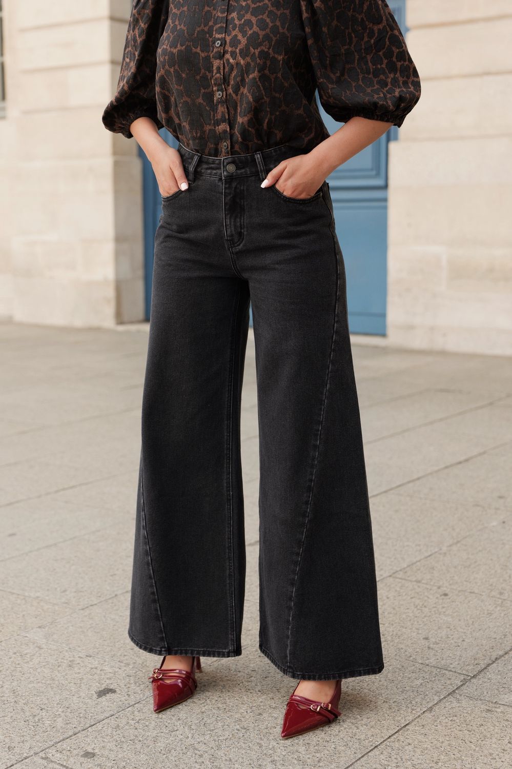 Palazzo Jeans BARNES, Colour: Grey Fonce, Size: 34