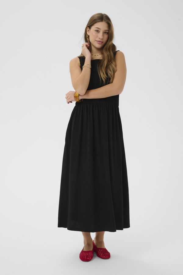 CR Lula Jersey Dress, Colour: Black, Size: XS