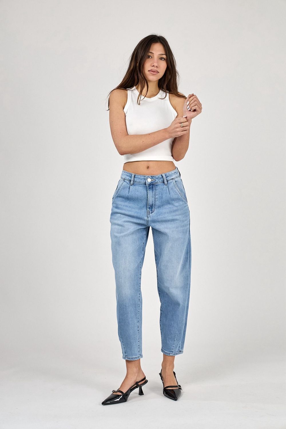 Balloon Jeans TALYSSA, Colour: Light Denim, Size: 34