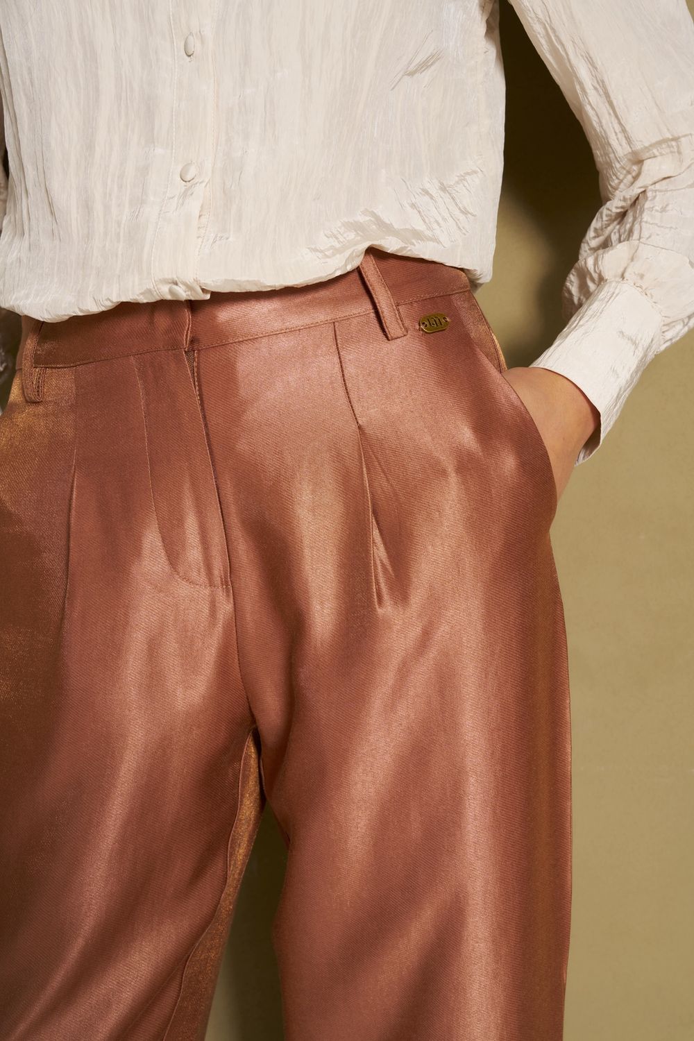 LM Pants Helvi, Colour: Caramel, Size: XS