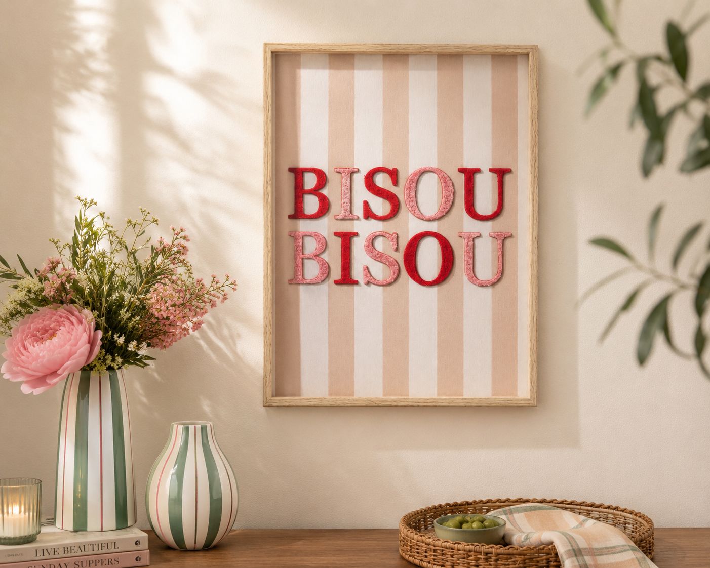 Bisou Wall Art 30x40cm