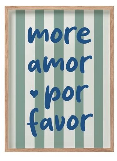 Summer Wall Art 30x40cm, Colour: Green