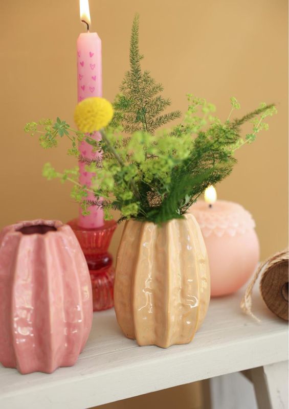 Vaas Carambola (2st.) - Beige/Rose