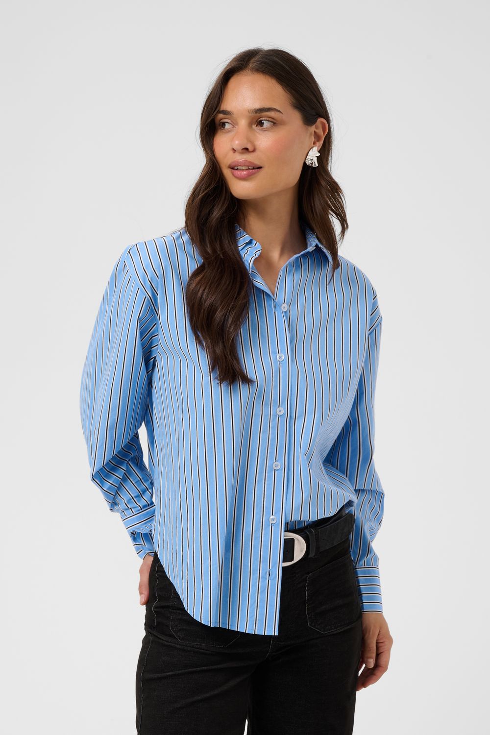 KF Gavina Blouse - Blue/Navy
