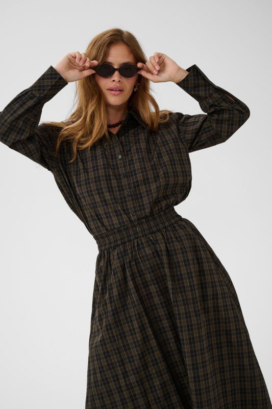 KF Helie Blouse - Black/Brown