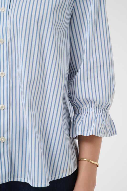 CR Aya Stripe Blouse - Blue