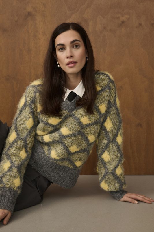CU Gilan Pullover - Grey/Yellow