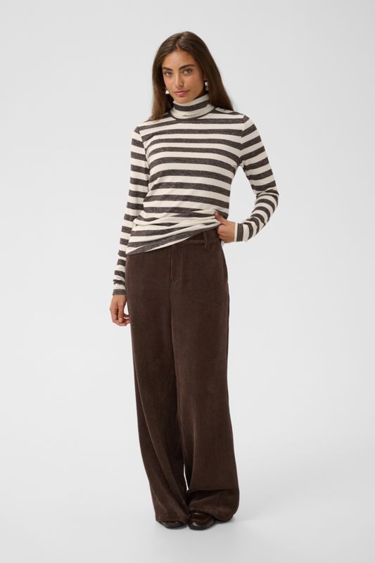 CU Alexandra Rollneck - Brown/Ecru