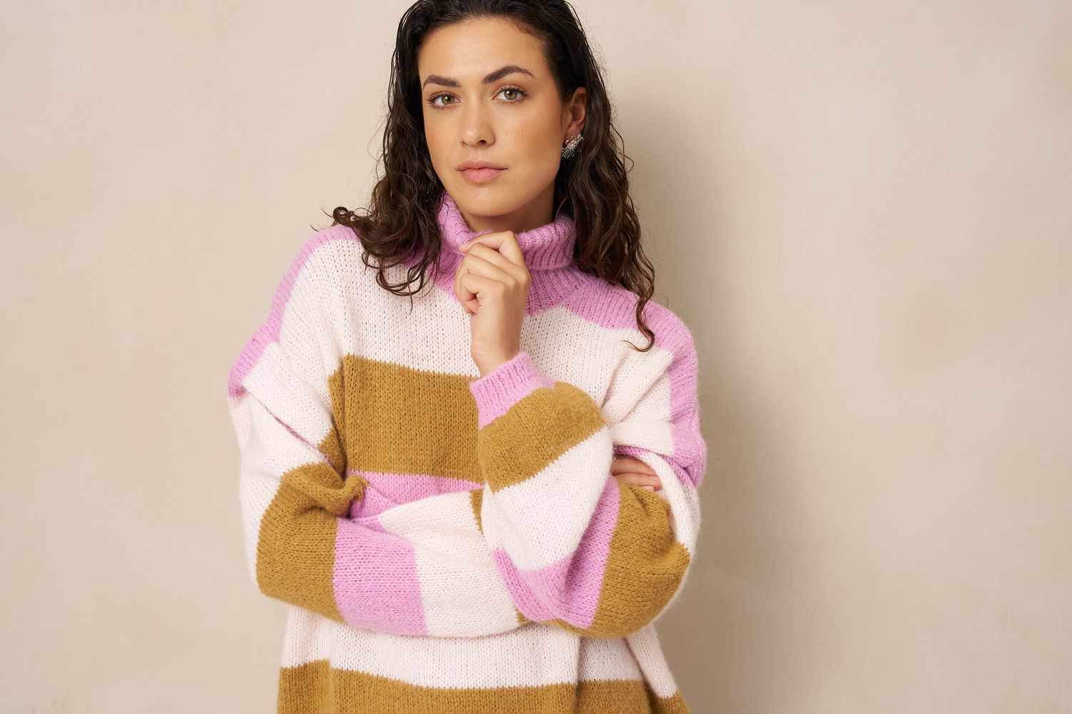 LM Pull Jale - Ecru/Rose/Yellow