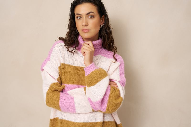 LM Pull Jale - Ecru/Rose/Yellow