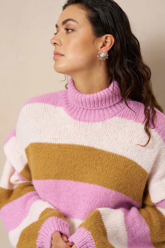 LM Pull Jale - Ecru/Rose/Yellow