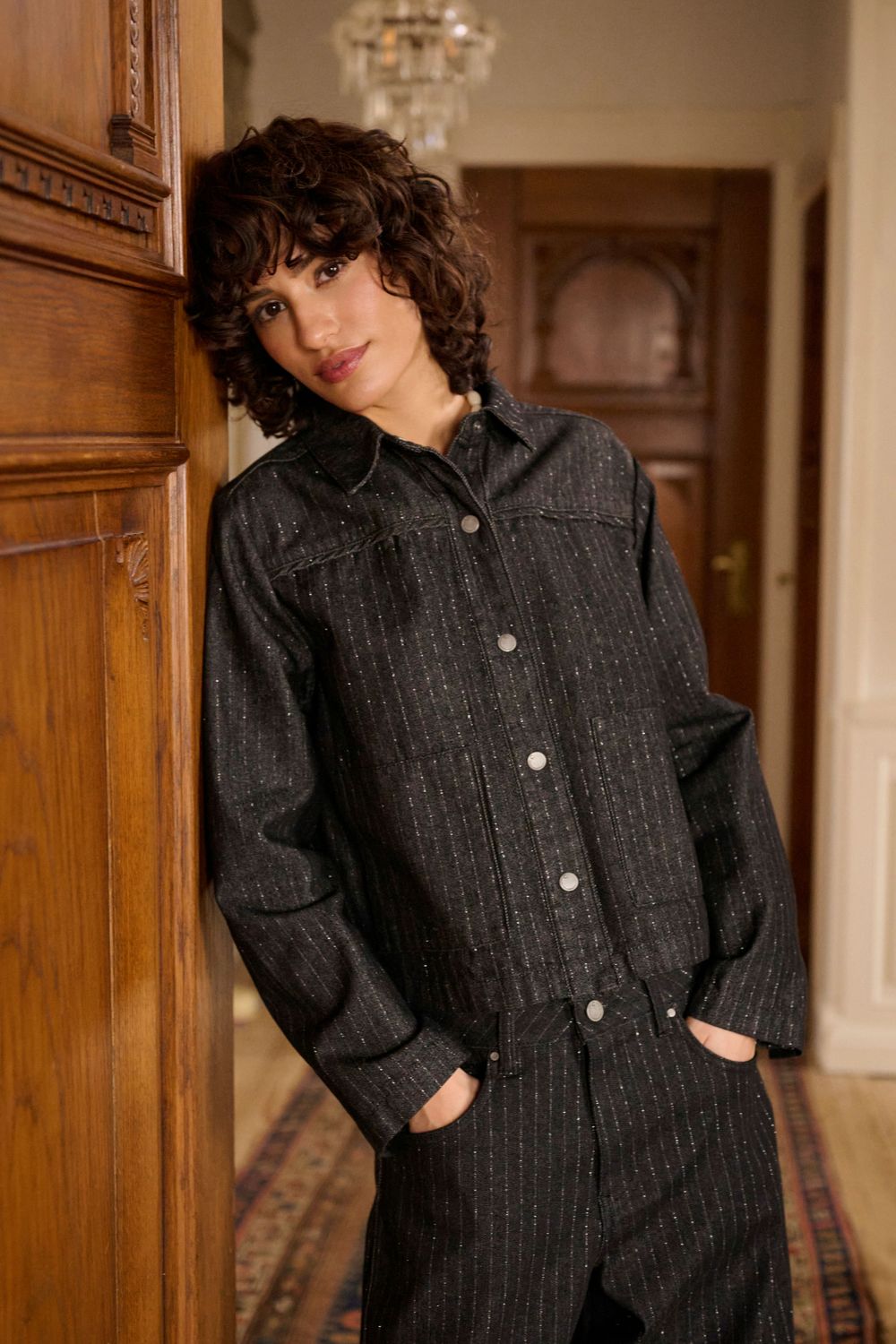 CR Marelli Balloon Jeans - Black/Silver Stripe