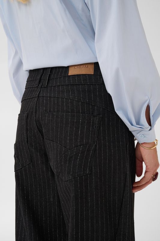 CR Marelli Balloon Jeans - Black/Silver Stripe