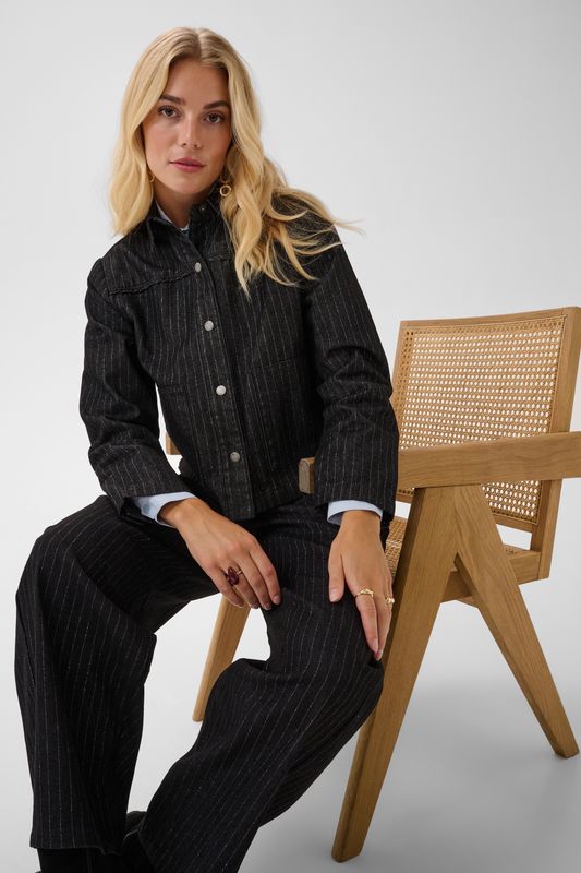 CR Marelli Balloon Jeans - Black/Silver Stripe