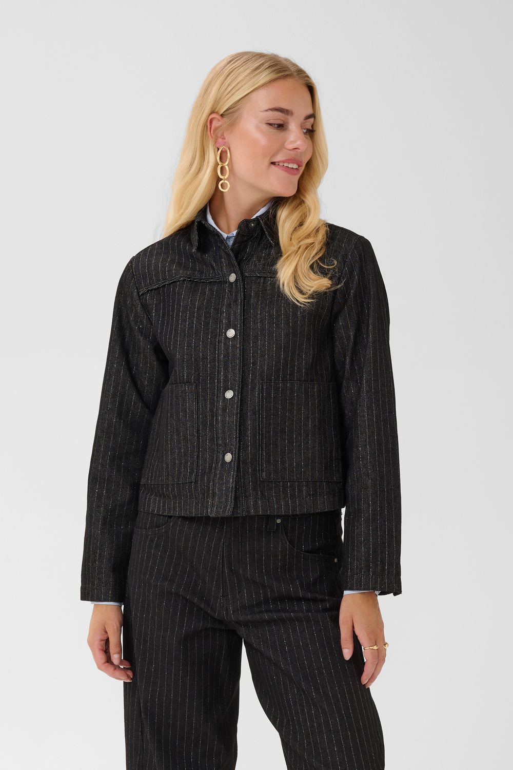 CR Marelli Veste - Black/Silver Stripe