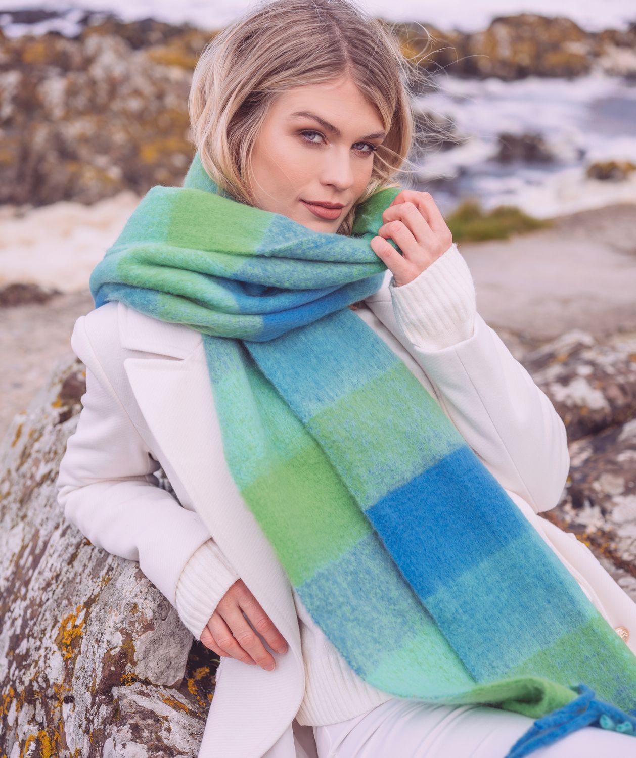PR Scarf Santoro - Green/Blue