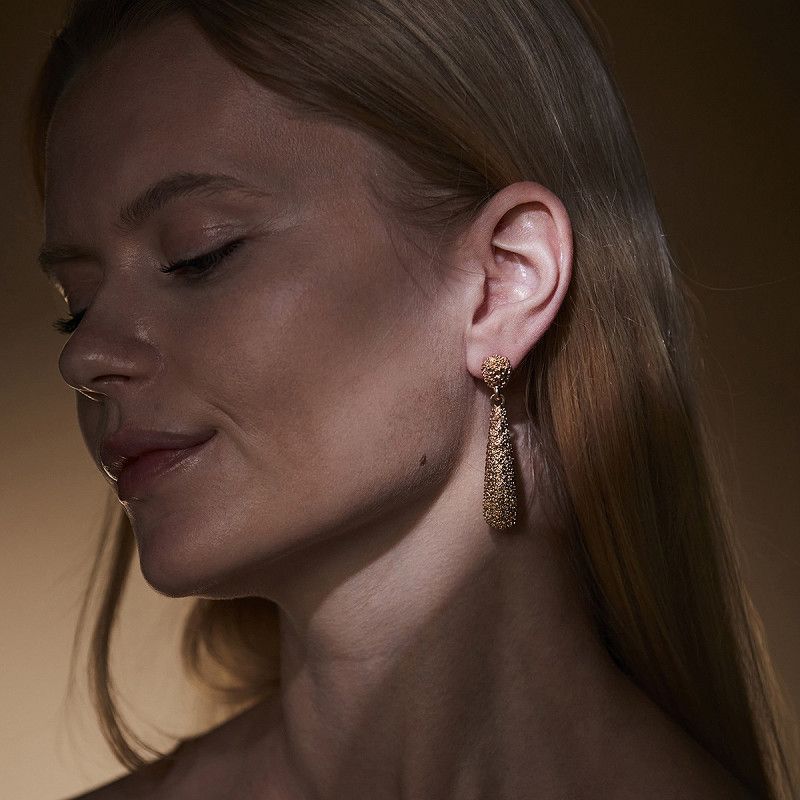 Earring Violet - Gold
