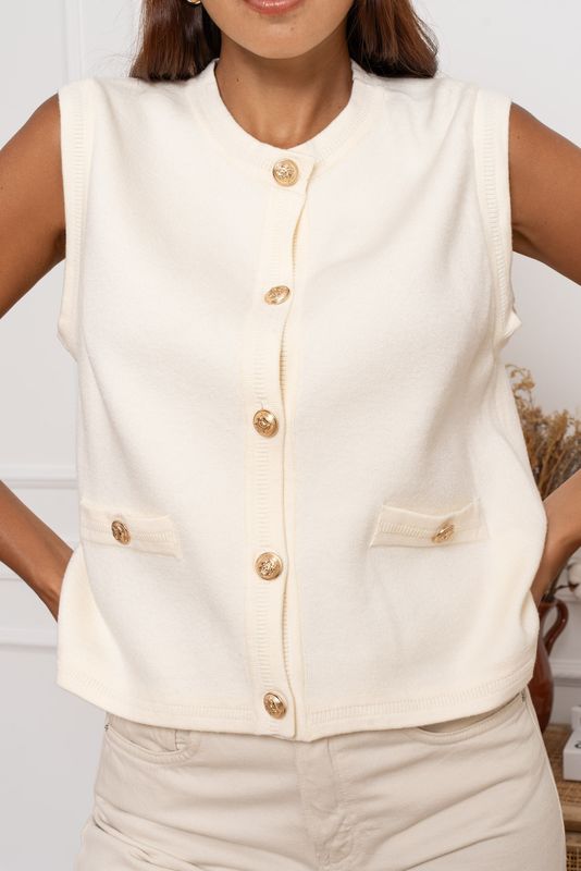 Ella Gilet - Beige