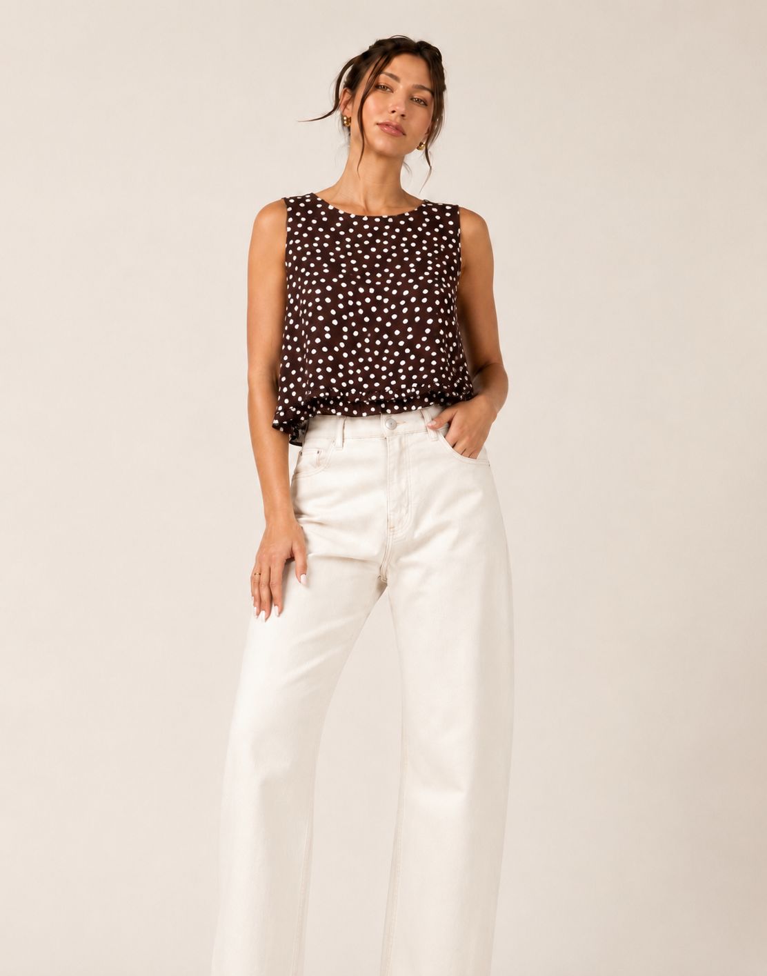 MJ Top Clairis - Brown