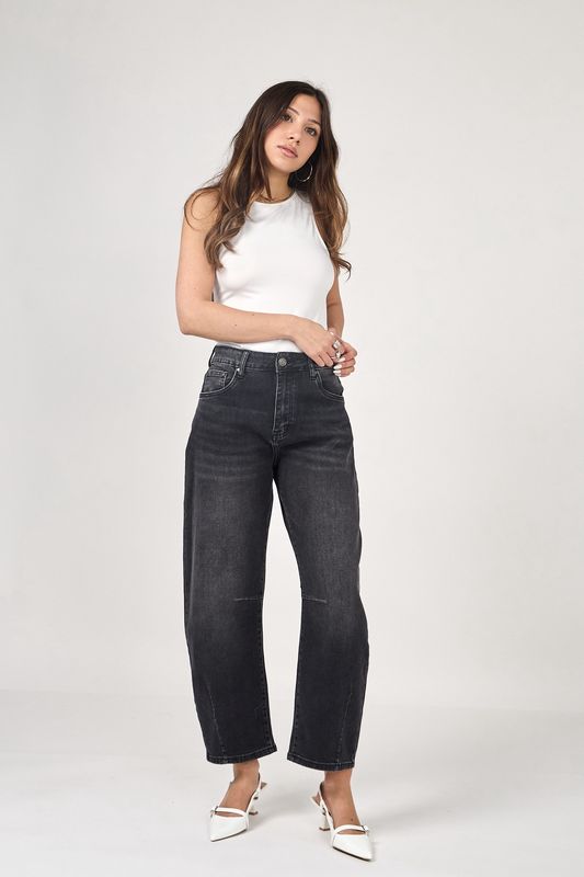 A&amp;L Barrel Livia Jeans - Dark Grey