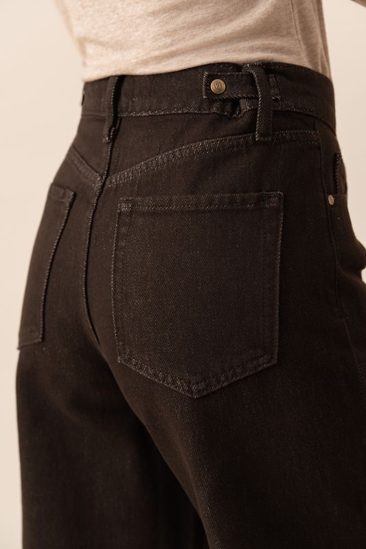 Wide Jeans LOGAN - Denim Brown